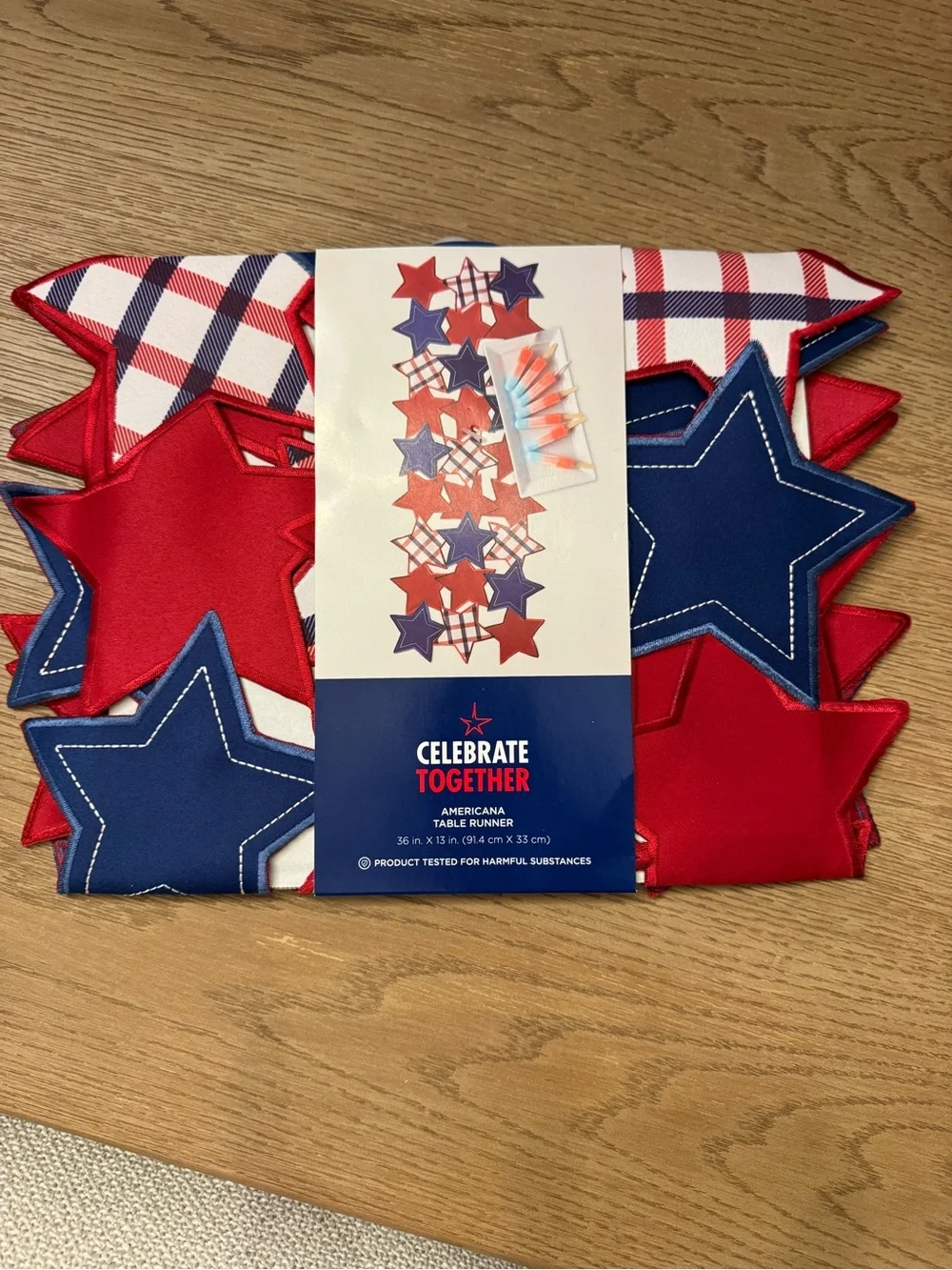 Americana Table Runner - Red & Blue